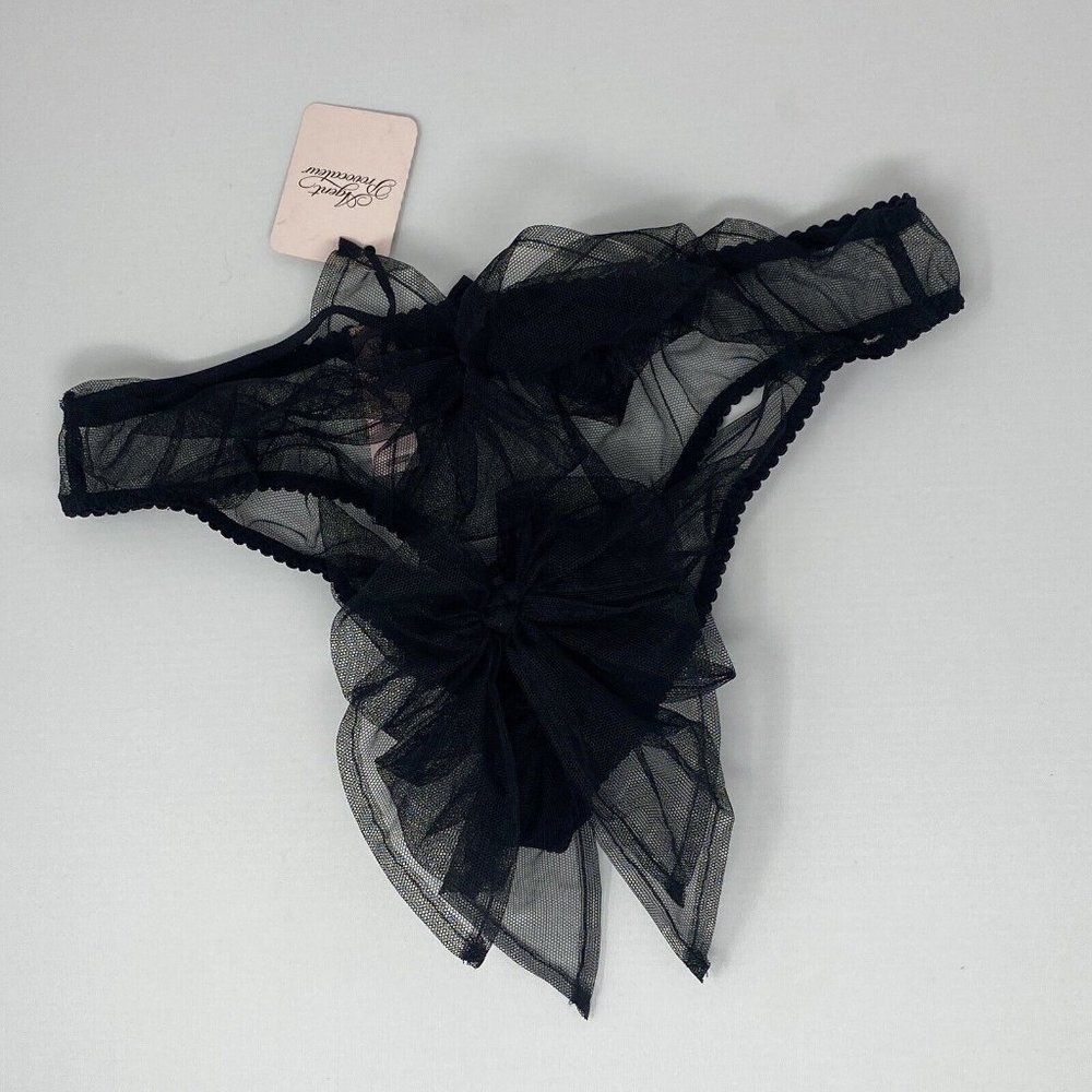 Agent Provocateur Danika Black Ouvert Brief AP3 Medium NWT